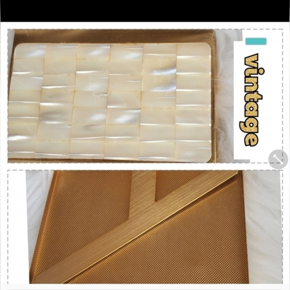 Vintage‎ Mother of Pearl Stash Case/ Compact - Picture 1 of 9
